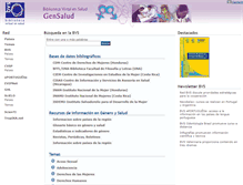 Tablet Screenshot of genero.bvsalud.org